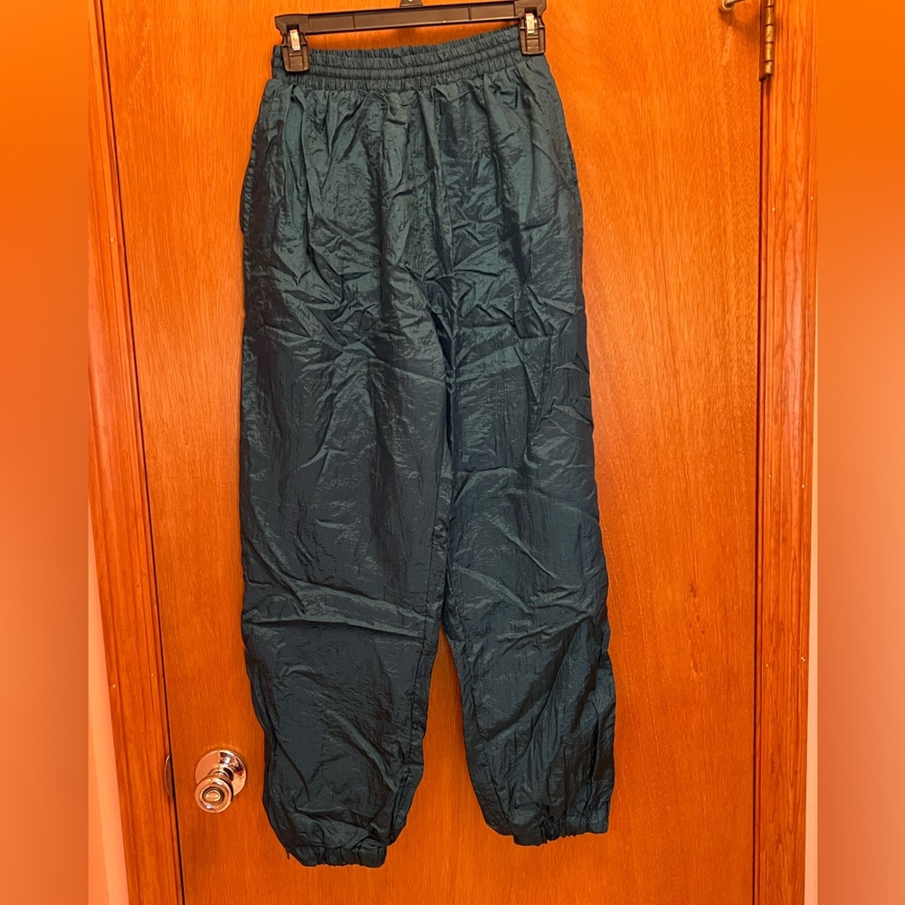 Vintage 90s teal track pants